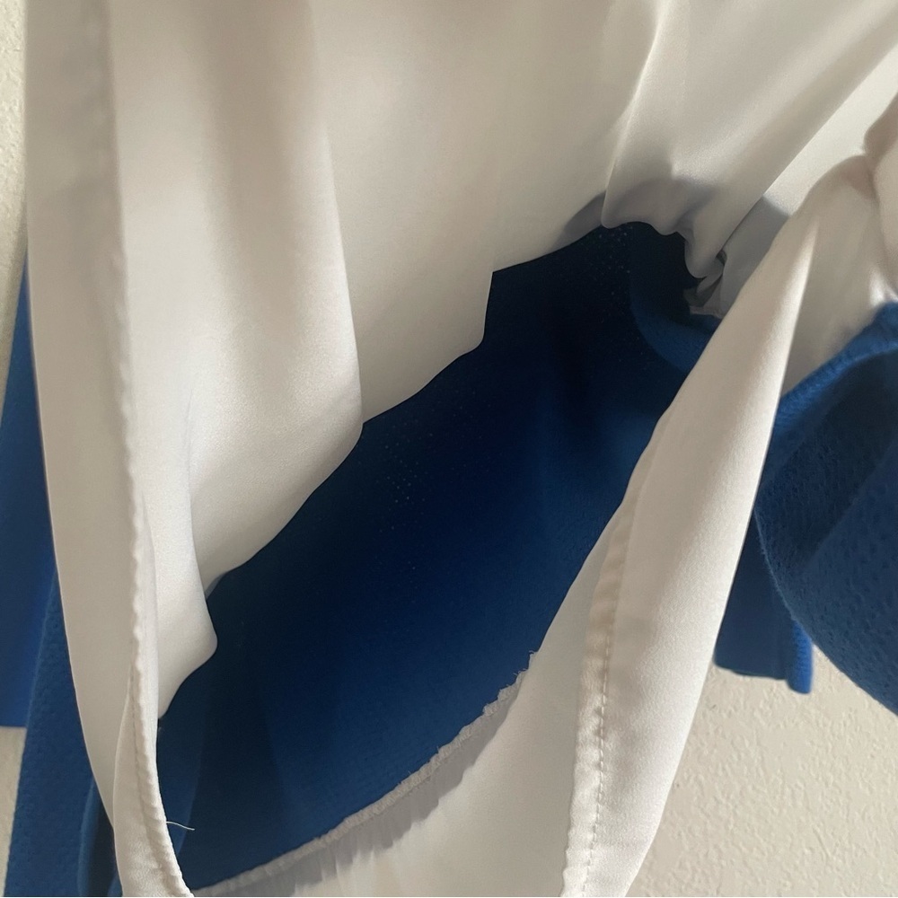 The Limited woman's blue top L overlaying knit preppy sweater office career - Picture 8 of 8